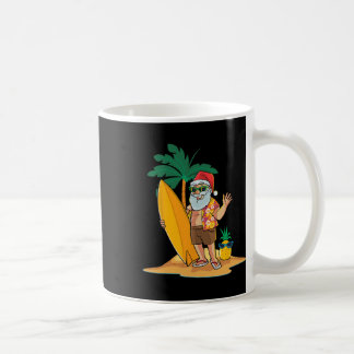 Mug Noël en Juillet Drôle de Père Noël Été Surf Hawaïe