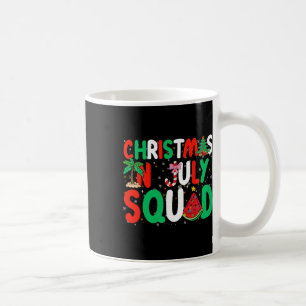 Mug Noël En Juillet Squad Drôle Été Noël Hommes Femmes