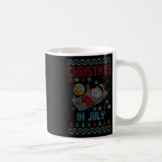 Mug Noël en juillet T-shirt de Noël laid style San