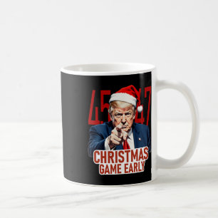 Mug Noël est arrivé tôt drôle Donald Trump Père Noël C