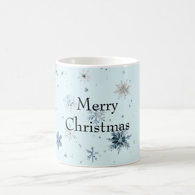 Mug Noël Flocons Bleus (Centre)