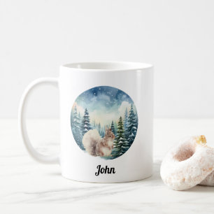 Mug Noël Forêt de montagne Écureuil