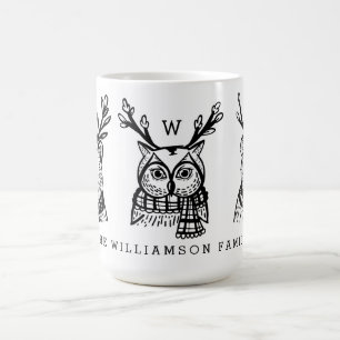 Mug Noël Forêt forestière Animaux de famille Caractère