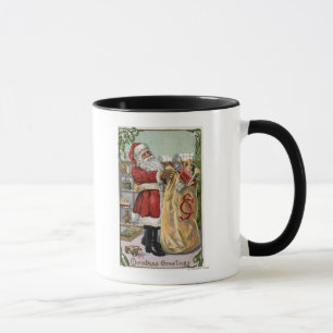 Mug Noël GreetingSanta avec le grand sac
