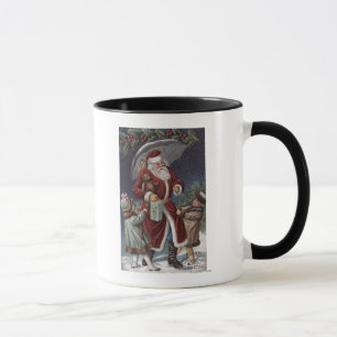 Mug Noël GreetingSanta avec le parapluie