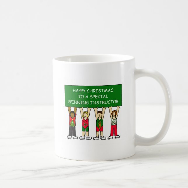MUG NOËL HEUREUX DE ROTATION D'INSTRUCTEUR (Droite)