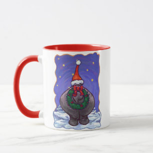 Mug Noël Hippopotame