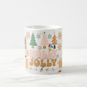 Mug Noël joyeux avec des cadeaux de cannes à sucre