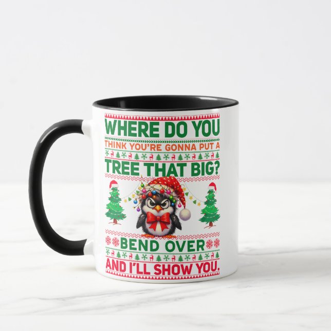 Mug Noël Joyeux Noël Pour Pingouin Cadeau (Gauche)