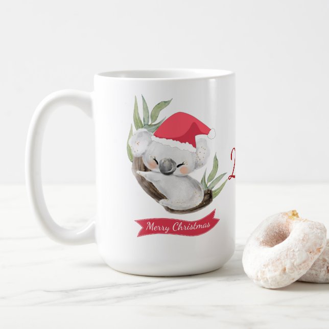 Mug Noël Koala  (Avec donut)