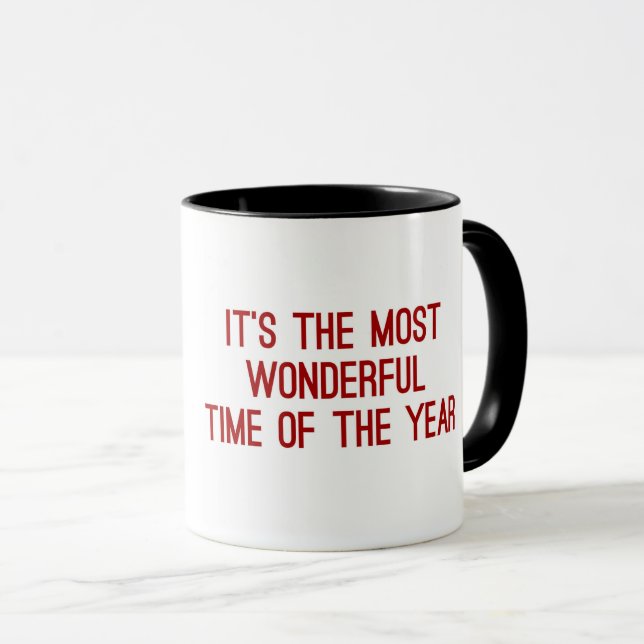 MUG NOËL LE TEMPS LE PLUS MERVEILLEUX DE L'ANNÉE (Devant droit)