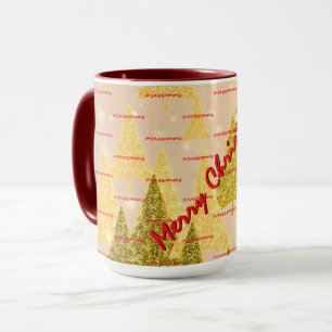 Mug Noël Luxe Arbres de Noël Festifs
