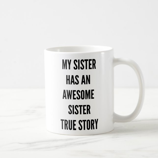 Mug Noël ma soeur a une soeur impressionnante (Droite)