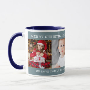 Mug Noël Meilleur grand-père personnalisé cadeau photo