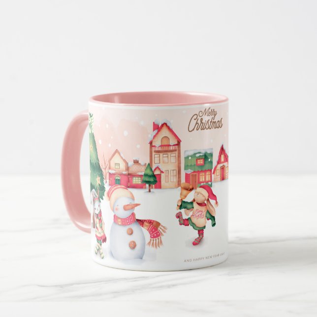 Mug Noël mignon (Devant gauche)