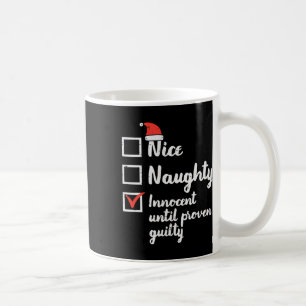 Mug Noël Nice Naughty Innocent Jusqu'À La Culpabilité 
