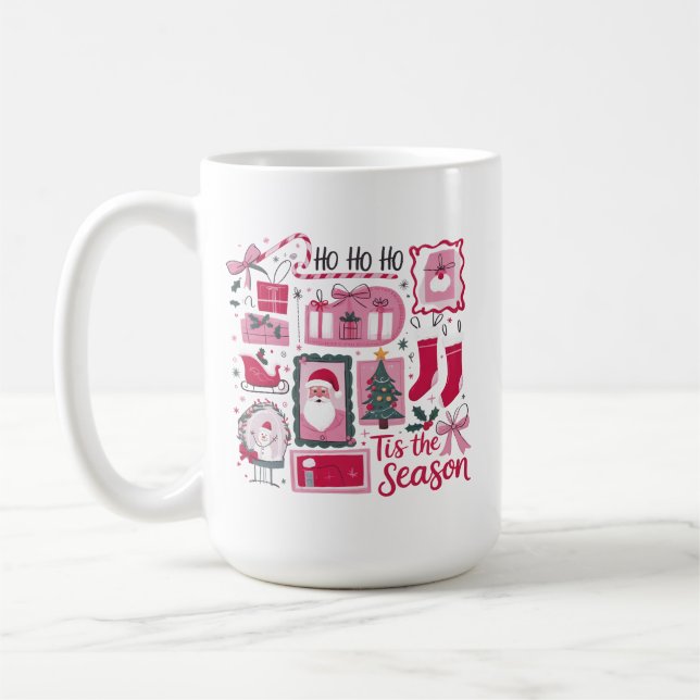 Mug Noël Noël Noël Arbres Cette Saison Vacances Père N (Gauche)