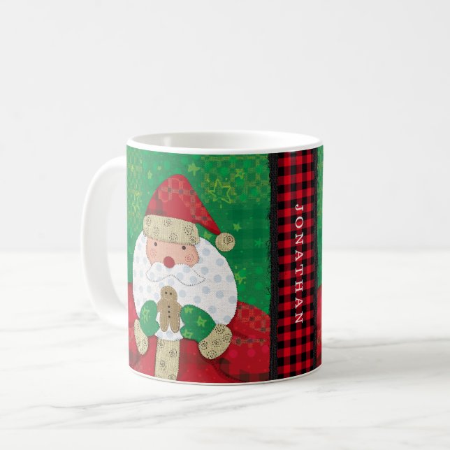 Mug Noël Père Noël et Gingerpain Fête de la ferme (Devant gauche)