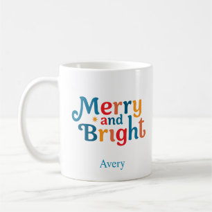 Mug Noël personnalisé Coloré joyeux et lumineux