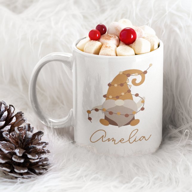 Mug Noël personnalisé Gnome nordique (Créateur téléchargé)