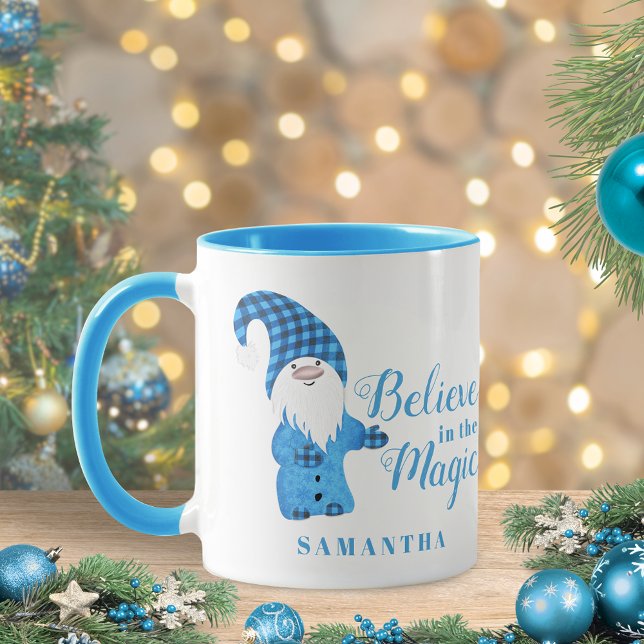Mug Noël personnalisé Gnome Vacances d'hiver (Créateur téléchargé)