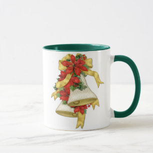 Mug Noël Poinsettia Bells