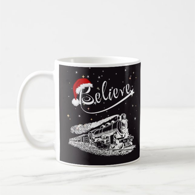 Mug Noël Pôle Nord Express polaire Croire (Gauche)