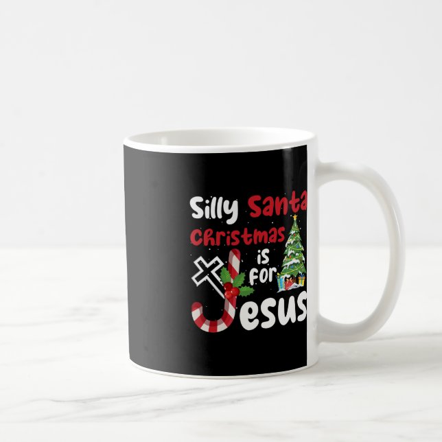 Mug Noël Religieux Silly Père Noël Noël Est Pour J (Droite)