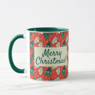 Mug Noël - Rouge - Casquette & Mittens