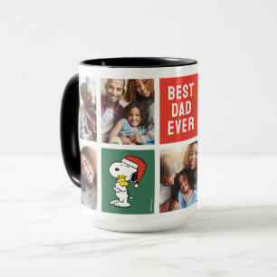 Mug Noël Snoopy & Woodstock   Meilleur papa - Collage