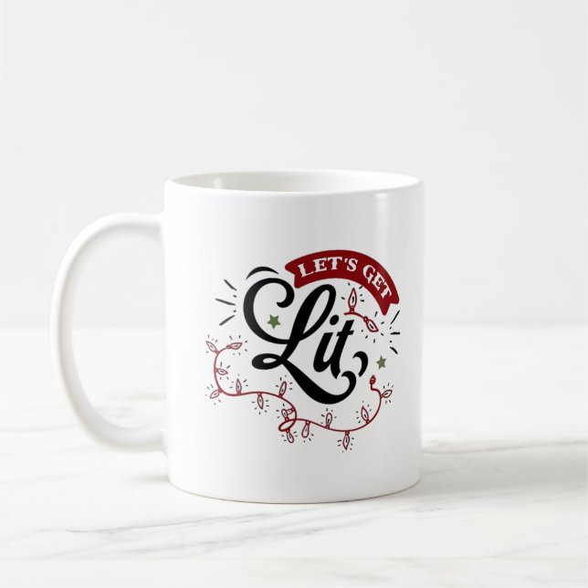 Mug Noël Soirée Joyeux Noël - Faisons-nous briller (Gauche)