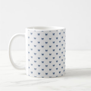 Mug Noël Traditionnel Nœud Bleu 
