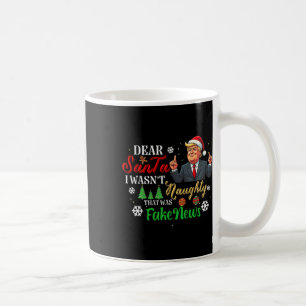 Mug Noël Trump Cher Père Noël Faux News Drôle Noël Moi