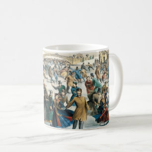 Mug Noël victorien Central Park Currier & Ives