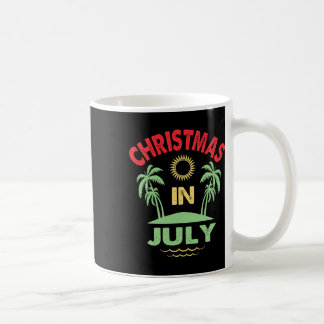 Mug Noël Vintage en Juillet Fête d'été de plage pour F