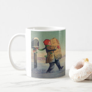 Mug Noël Vintage, Enfant avec grand forfait