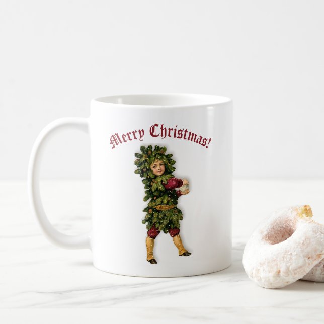 Mug Noël Vintage Mignon (Avec donut)