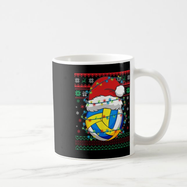 Mug Noël Volley-ball Noël Père Noël Casquette sportif (Droite)