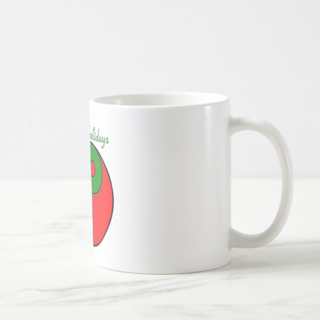 Mug Noël Yin Yang Poinsettia (Droite)