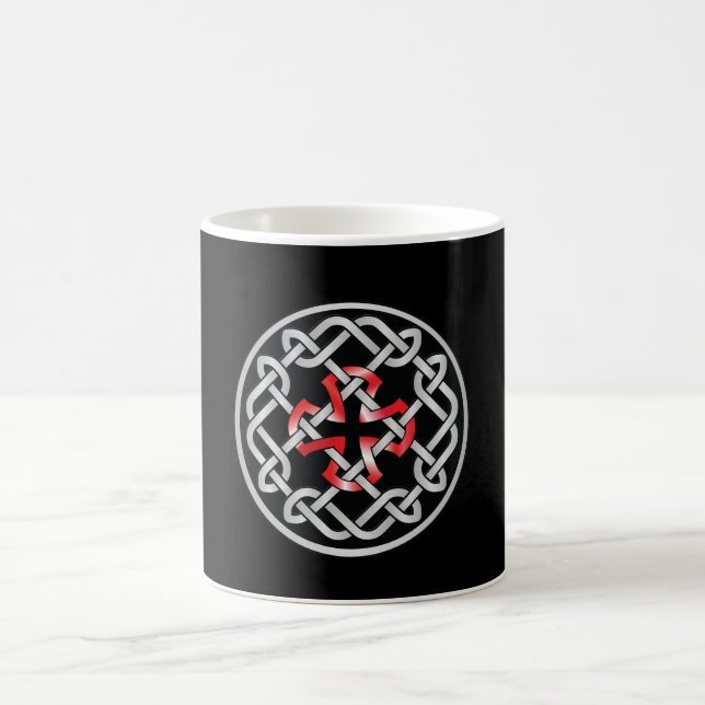 Mug Noeud celtique Métallurique Rouge (Centre)