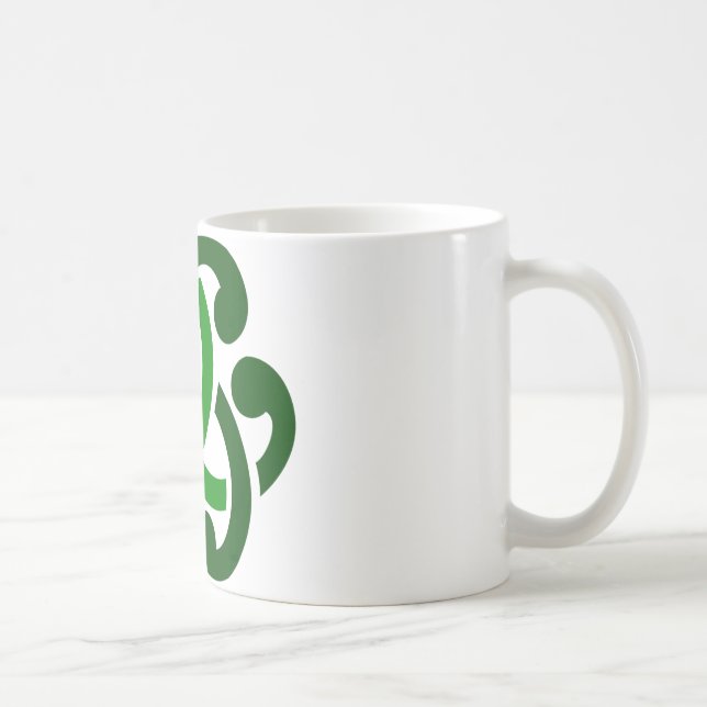 Mug Nœud celtique vert foncé (Droite)