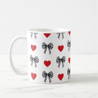 Mug Nœud rayé et cœur