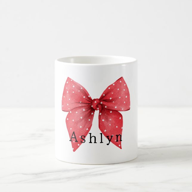 Mug Nœud Rouge Points Blancs (Centre)