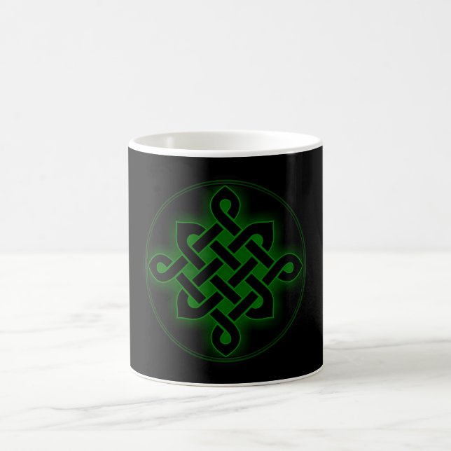 Mug noeud vert celtique mystique viking symbole spirit (Centre)