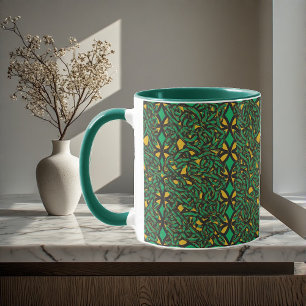 Mug Nœuds Éternels Patrimoine Celtique Art Abstrait Ir