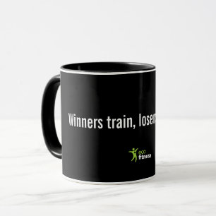 Mug noir 11 oz   Gagnants de l'Eco Fitness