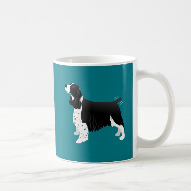 Mug Noir Anglais Springer Espaniel race de base (Droite)