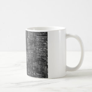 Mug Noir blanc rouge New York City Skyline