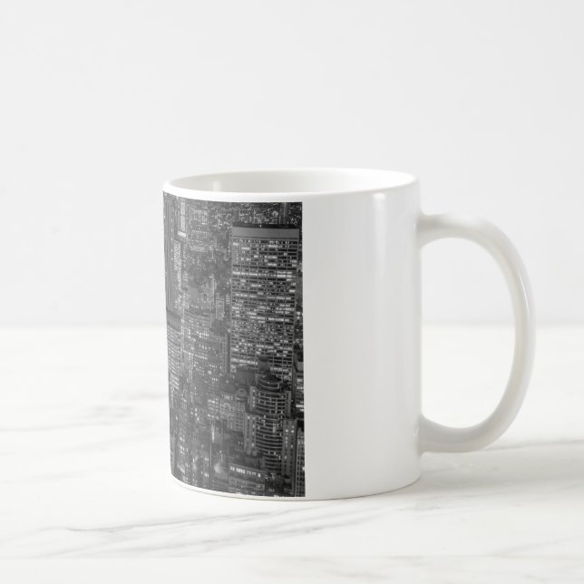 Mug Noir blanc rouge New York City Skyline (Droite)