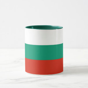 Mug noir Combo avec drapeau de Bulgarie